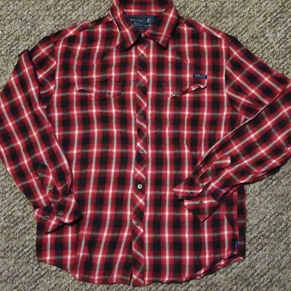 Hurley Other - Mens Hurley long sleeve snap button shirt